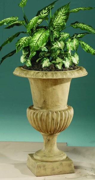 Resin planter vase for indoor use - Made in the USA